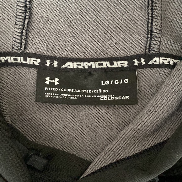 Men's Under Armour Terry Sleeveless Hoodie, Black - Picture 2 of 2